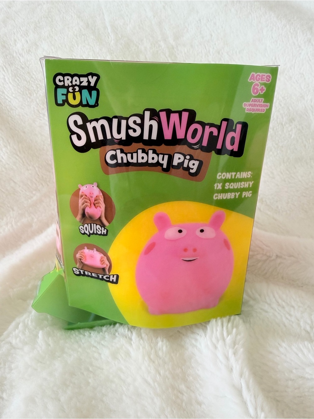 Crazy Fun Smush World Chubby Pig Squishy Fidget Toy - Viral - Five Below - Picture 5 of 7